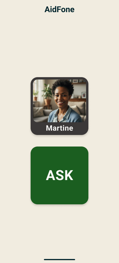 Visual profile — high contrast large button layout